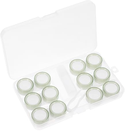 Ipetboom 1juego Estuche para Lentes De Contacto Caja De Lentillas y Portátil para Viajes Organizador De Lentes Diseño y Capacidad para Múltiples Transparente
