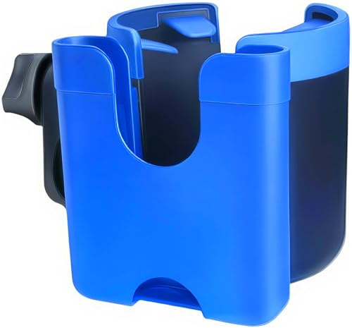 Getränkehalter für Kinderwagen Buggy Zubehör, Universal Becherhalter Kaffeehalter Flaschenhalter Wasser for Rollator Fahrrad ABC Design Cybex Hauck Joie