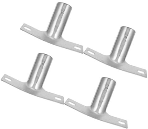 UTHCLO 4pcs Broom Handle Connector Floor Broom Adapter Metal Pole Handle Brackets Replacement for Home Cleaning and Mop Extension Pole Accessory