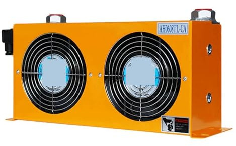Raffreddatore dell'olio idraulico con doppia ventola da 80 l/min AH0608TL-CA for scambiatore di calore dell'aria industriale for macchine CNC Ampia area di dissipazione del calore(AC110)