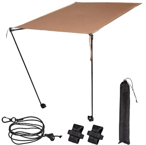 Sedia da campeggio a baldacchino, pieghevole per esterni, ombrellone da salotto, protezione solare portatile, per spiaggia, giardino, patio, escursionismo, sport, viaggi, pesca