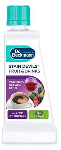 Stain Devils Fruit & Drinks with Active Oxygen Booster 50ml - Vegetables, Red wine, Coffee Stain Remover Gental on Colours & Fabrics