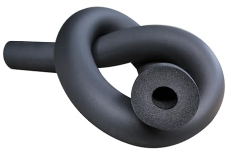 Schwarz Rohrisolierung Kautschuk Isolierung, Innendurchmesser 6-110mm, Dicke 9-30mm Wasserrohr-Isolierschlauch für Außenbereich Rohrgriff Stoßdämpfend Schutz(32mm*30mm*1.9m)