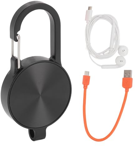 Ticfox Portachiavi Registratore vocale HD Attivazione vocale Tripla riduzione del rumore Mini portachiavi Dispositivo di registrazione Lettore MP3 Chiavetta USB per conferenze Riun (Memoria da 16 GB)