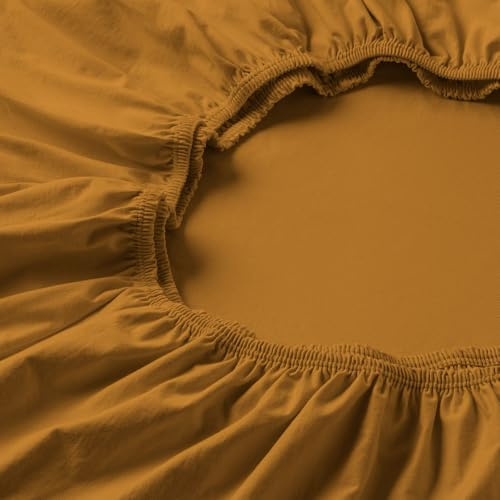 ESTELLA Spannbetttuch Jersey-Stretch | Honig | 100x200 cm
