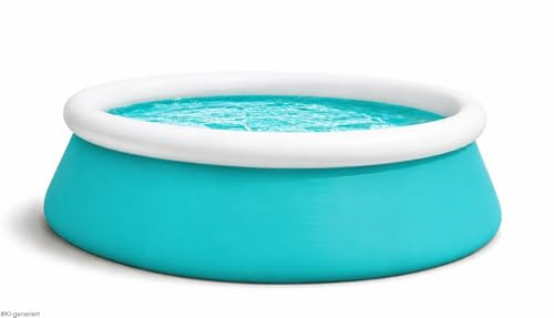 Piscina gonfiabile Ø 183 cm x 51 cm, capacità 880 l, piscina familiare con valvola di scarico dell'acqua, connettori per pompa, toppe di riparazione e striscione di sicurezza