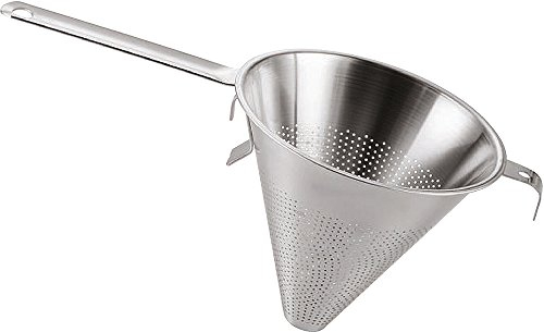 Edelstahl Spitzsieb mit Flachstiel | Ø 23 cm/Volumen: 2,5 l