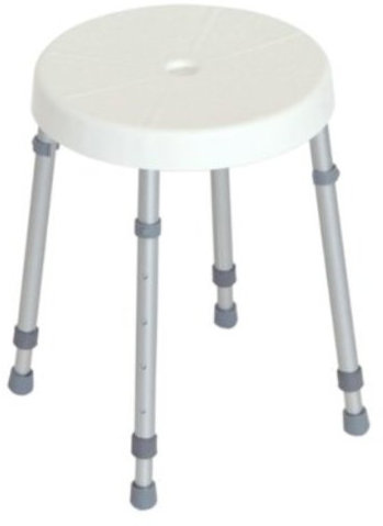 Duschhocker rund 31cm, weiß, Badehilfen