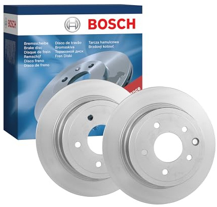 Bosch BD1239 Jeu de 2 Disques de Frein - 291.8 mm - Essieu arrière | Disques ventilés haute teneur carbone - Certifié ECE-R90 - Refroidissement, réduction du bruit et protection anticorrosion
