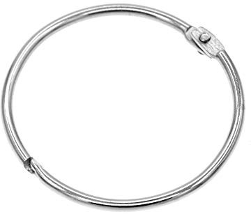Coideal metallo circolare della tenda della doccia anello, 20 Pack argento 2 pollici diametro drappo anello anelli per bagno, chiusura mobile adatto per palo fisso (50 mm)