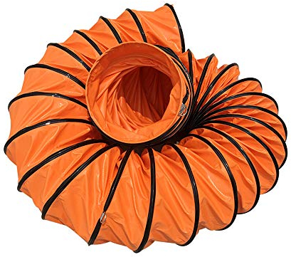 Tubo di scarico aria, flessibile, Forte e resistente all'usura, in PVC, perfetto per impianti di climatizzazione, asciugatrici e cappe aspiranti, Tunnel industriale (ø 700mm/10m)