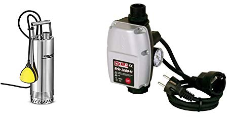 Kärcher Tauchdruckpumpe BP 2 Cistern & T.I.P. 30241 Elektronische Pumpensteuerung BRIO 2000 M, für alle Tauchdruck-, Tiefbrunnen-, Zisternen- und Gartenpumpen ab 1,5 bar