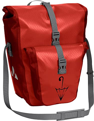 VAUDE Aqua Back Plus Single Sondermodell mit Schirmlogo Hinterradtasche Gepäckträgertasche, Lava SE