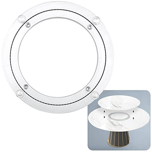 ESOYAWE Hochleistungs Aluminiumlegierung Drehteller Kugellager, Stumm Lazy Susan Drehlager, Aluminiumlegierung Drehkranz, Ø12-100 cm Tisch Drehplatte Für Restaurant Kuchen Dekorationen TV-Rack