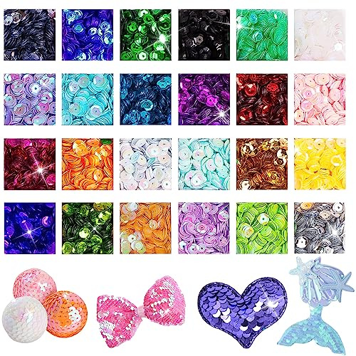 NTGRTY Set di 30.000 paillettes per fai da te, decorazioni per matrimoni (24 colori)
