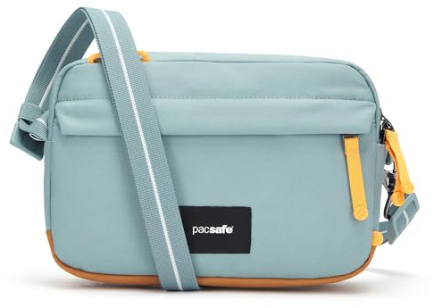 Pacsafe Unisex Go Theft Crossbody Bag stöldskyddande axelväska, Färsk mint, 2.5 Litre