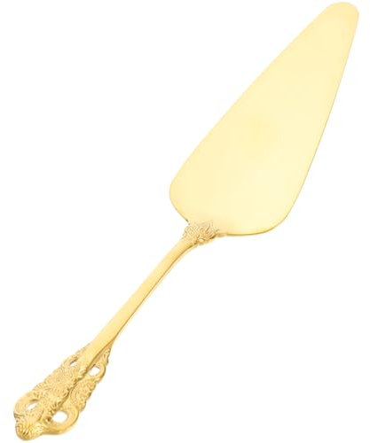Amosfun Spatule À GâTeau Inoxydable 304 Manche Sculpté Outil DéCoupe Fine Serveur GâTeaux PâTisserie Cuisine FêTe