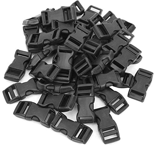40-teilige Schnalle, Konturierte Kunststoffschnallen Mit Seitlicher Entriegelung, Schnelle Seitliche Entriegelungsschnallen, Robuster Kunststoff-Ersatz Für Paracord-Armbänder, Tasche, Haustiergürtel