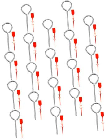CHILDWEET 50sets Accessori Per Estintori Perni Bloccaggio Per Estintori Sigilli Sicurezza in e Plastica Per Perni Estrazione Ricambio Per Attrezzature Antincendio