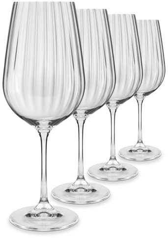 WUITOKI Aperol Spritz Gläser, 4 Stück, 55cl, Glas, spülmaschinenfest, stoßfest, kristallklar, Aperitifgläser, Cocktail