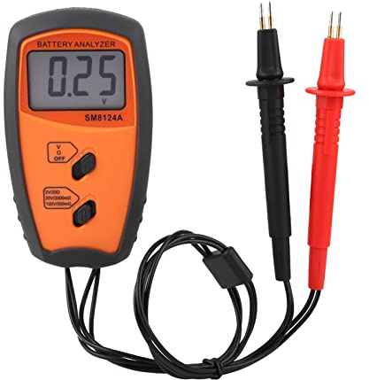 SM8124A LCD Display Digital Voltmeter High Precision Battery Voltage Tester for Automotive Electric Vehicle Mobile Phone Batteries 130x72x30mm
