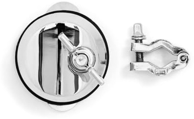 Gibraltar, Coquilles attache Tom / Floor Tom, SC-STL4, Convient pour tige en L ou pied de tom basse de 9,5 à 12,7 mm de diamètre, Entraxe vis de fixation sur fût : 2 (5 cm), chromé