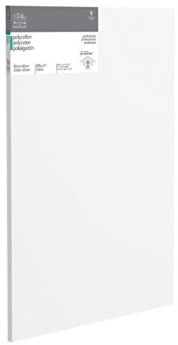 Winsor & Newton 6206033 professionell kilram av bomullsblandning, 385 g/m², 3-vägs grundad, medelkornig, perfekt för oljefärger och akrylfärger – 60 x 90 cm