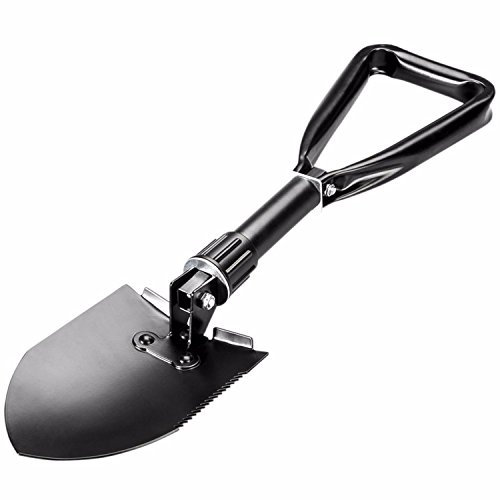 Redlution Army Military Folding Spade Shovel Pick Axe Camping Metal Detecting Mini Tool