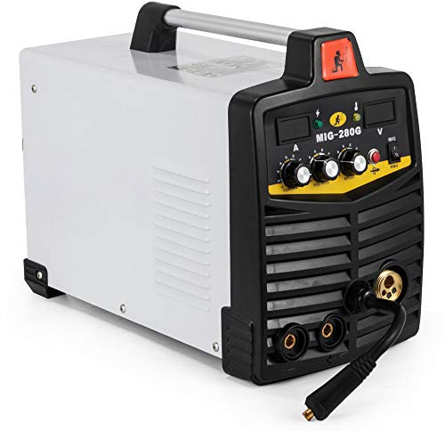 CGOLDENWALL MIG Arc MMA - Soldador inversor multifunción de 40-280 amperios de corriente ajustable IGBT, máquina de soldadura portátil 2 en 1, máquina de soldadura automática (blanco)