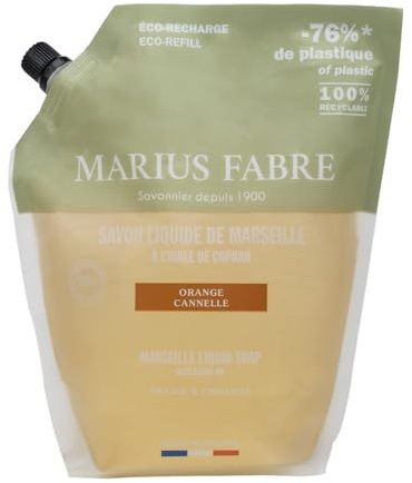 Marius Fabre Flüssigseife Marseille, Orange Zimt, Größe – 1 l
