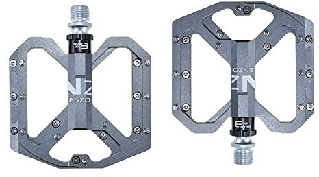 9/16 Inch Bicycle Pedals Non-Slip Trekking Pedals Mountain Bike Road Bike Bicycle Pedals MTB Pedals with Ultralight Aluminium Alloy Platform and 3 Sealed Bearings Nezo (Titanium)