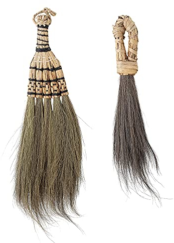 Bloomingville Handbesen Hevan, naturfarben, Seegras, 2er Set