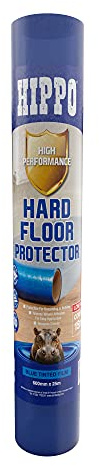 Hippo Hard Floor Protector 600mm x 25m – Self Adhesive Floor Protection for Building Work, Decorating, Renovation, Low-Slip, Carpets, Suitable for Most Hard Floor, Highly Durable