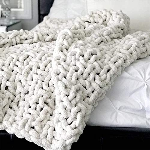 YZJJ Gestrickte Decke Grob Kuscheldecke Handgemachte riesige weiche Dicke grobe gestrickte Decke Strickdecke Tagesdecke Überwurf Decke Zuhause Dekor Geschenk fürs Sofa Tagesdecke