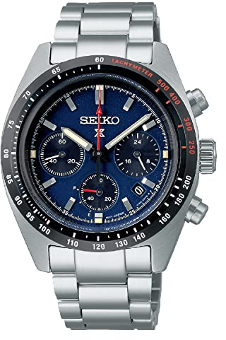 Seiko Prospex Speedtimer Solar Cronografo Sport Blue Dial Watch SSC815P1, bianco, Cronografo