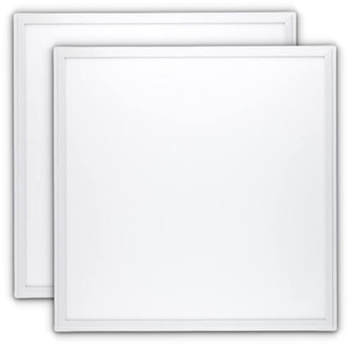 CLAR HYBEC - Panel LED 60x60 cm 40W, Focos LED Interior, Placas Techo Desmontable, Pantalla LED Para Falso Techo, Driver Incluido, Luz Fría 6000ºK (Pack 2)