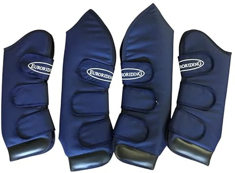HKM Euroriding Transportgamaschen in Navy, Größe:Warmblut, Farbe:Navy