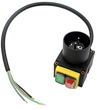 SECURA Schalter mit 230 V kompatibel mit ATIKA ASP 6 N 6-1050 und 5,5 Holzspalter Woodster