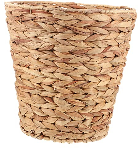 Panier de Rangement Tissé Décoratif Marron en Herbe à Calebasse