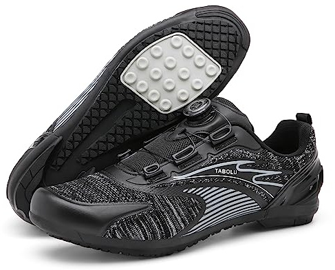 PENXZT Herren MTB-Radschuhe Mountainbike Fahrradschuhe Outdoor-Radschuhe Gummisohle Nicht rutschernde atmungsaktiv