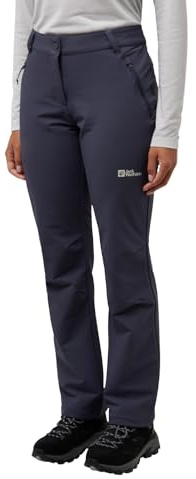 Jack Wolfskin Damen Activate Thermic Pants Wanderhose, Graphite, 46 EU