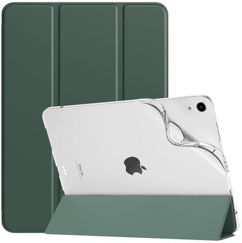TiMOVO Case for iPad Air 11 M4/M3/M2, Air 5th/4th Gen 10.9,Midnight Green | Slim Soft TPU, Translucent Frosted Back Protective Cover, Auto Wake/Sleep
