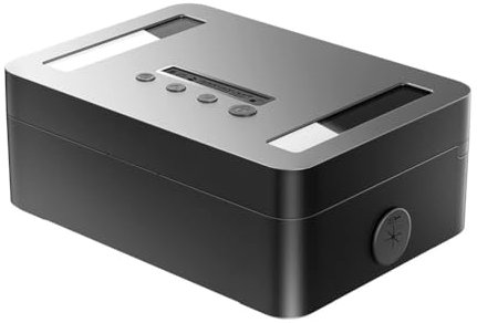 Lwaviwer Metal Timed Lock Box,Mobile Phone Lock Box with, Lock Container Self-Controlled Time Release Locker