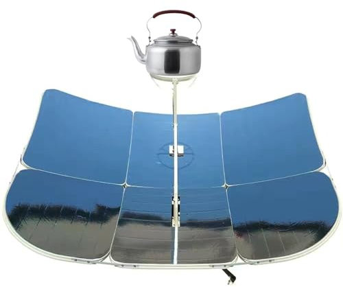 Four Solaire, Kit De Cuisinière Solaire, Cuisinière Solaire Parabolique 2000 W, Cuisinière Solaire À Concentration, Outil De Chauffage De Cuisine De Camping Pliable, Équipement De Survie En Plein Air