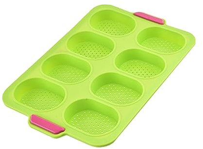 HOLIDYOYO Molde De Hornear De Francés De Slots Utensilio De Repostería De Alimenticio Para Puddings y Decoraciones Verde