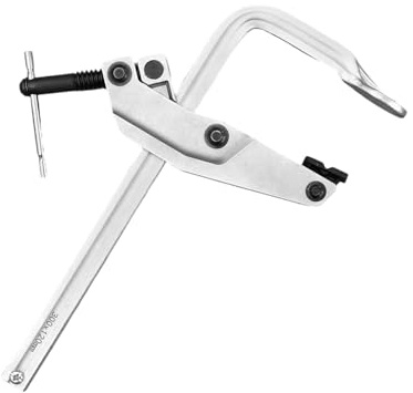 LUOFENG Heavy Duty F Style Sliding Arm Bar Clamp 120mm Depth Screw Clamp Quick Grip Spreader Clip for Welding and Woodworking