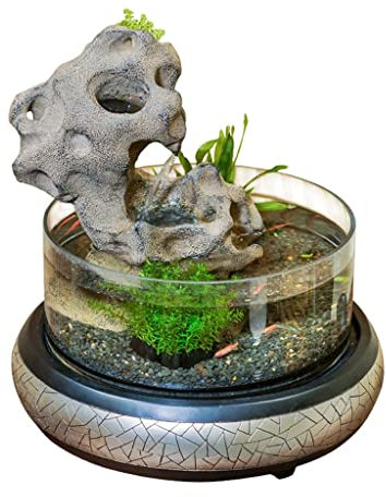 Fontana Cascata Fontana d'acqua da tavolo Fontana per interni Decorazione per acquario Fontana per il relax del desktop Fontana a cascata per la decorazione domestica Decorazione Atmosfera Rilassante