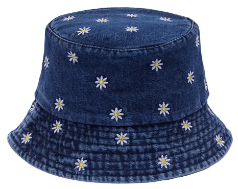 JJDreams Wendbarer Fischerhut Damen Cotton Fashion Fischerhut Sonnenhut Damen faltbar uv Schutz Sommer Bucket Hat