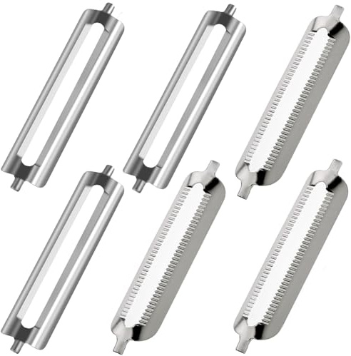 Pack of 6 Peeler Tupper Blade, Peeler Tupper, Replacement Blades for Asparagus Peeler, Tupperware Replacement Blade, Vegetable Peeler for Vegetable Peeler, Potato Peeler