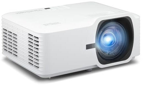 ViewSonic LSD400HD-ST 4000 Lumens 1080p Short Throw Laser Projector, H/V Keystone and 360-Degree Projection for Flexible Setup, Maintenance-Free Laser Phosphor, HDR Support, and HDMI